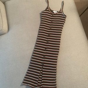 Ribbed Striped Dress